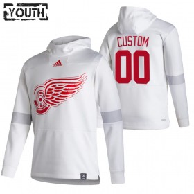 Kinder Detroit Red Wings Custom 2020-21 Reverse Retro Pullover Hooded Sweatshirt